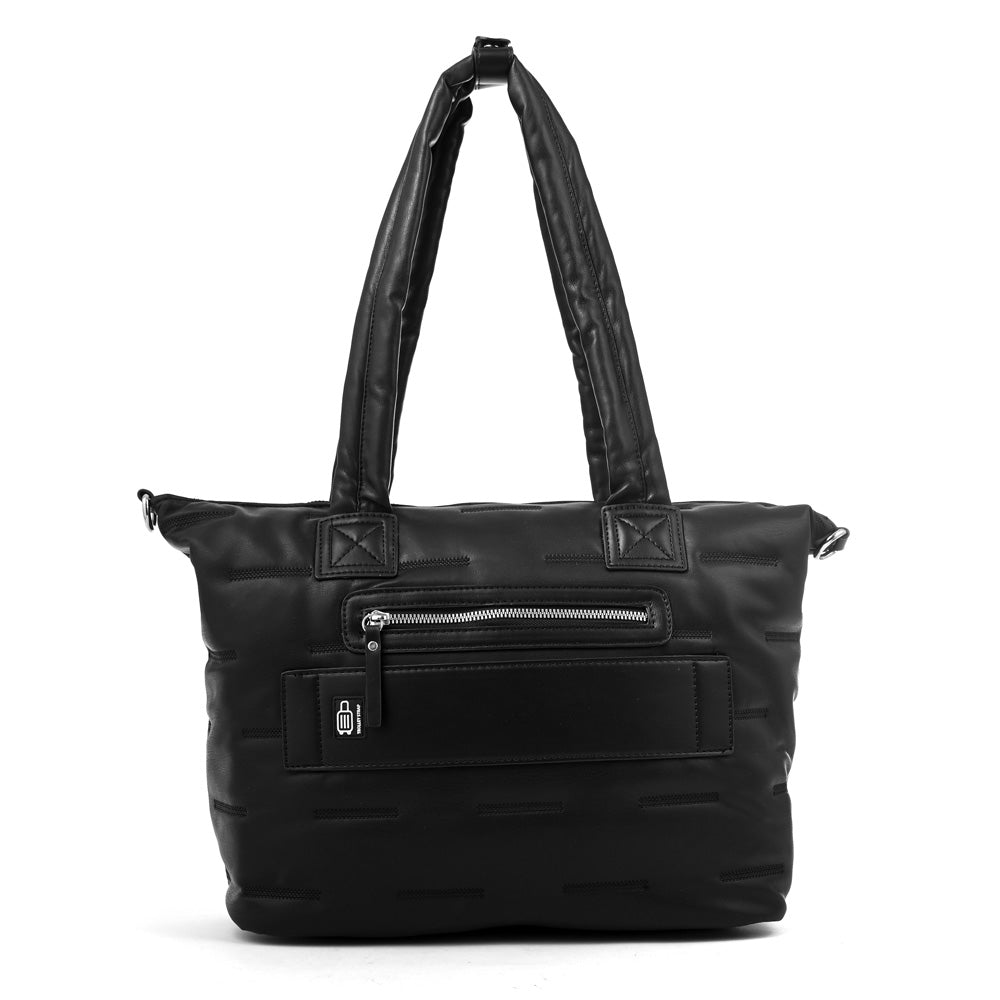 Cartera Dos Asas Porta Laptop Hana Negro