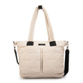 Cartera Dos Asas Porta Laptop Hana Blanco Crudo