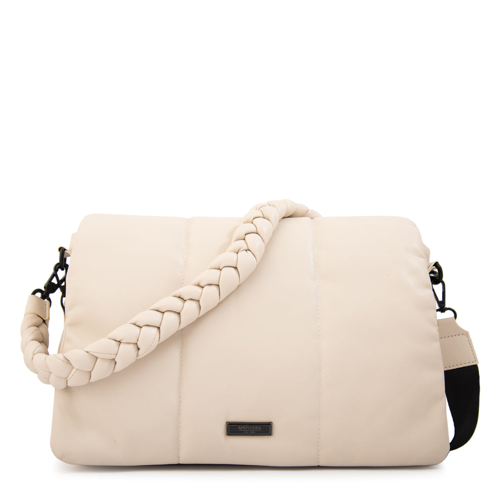 Crossbody Grande Trinity Blanco Crudo