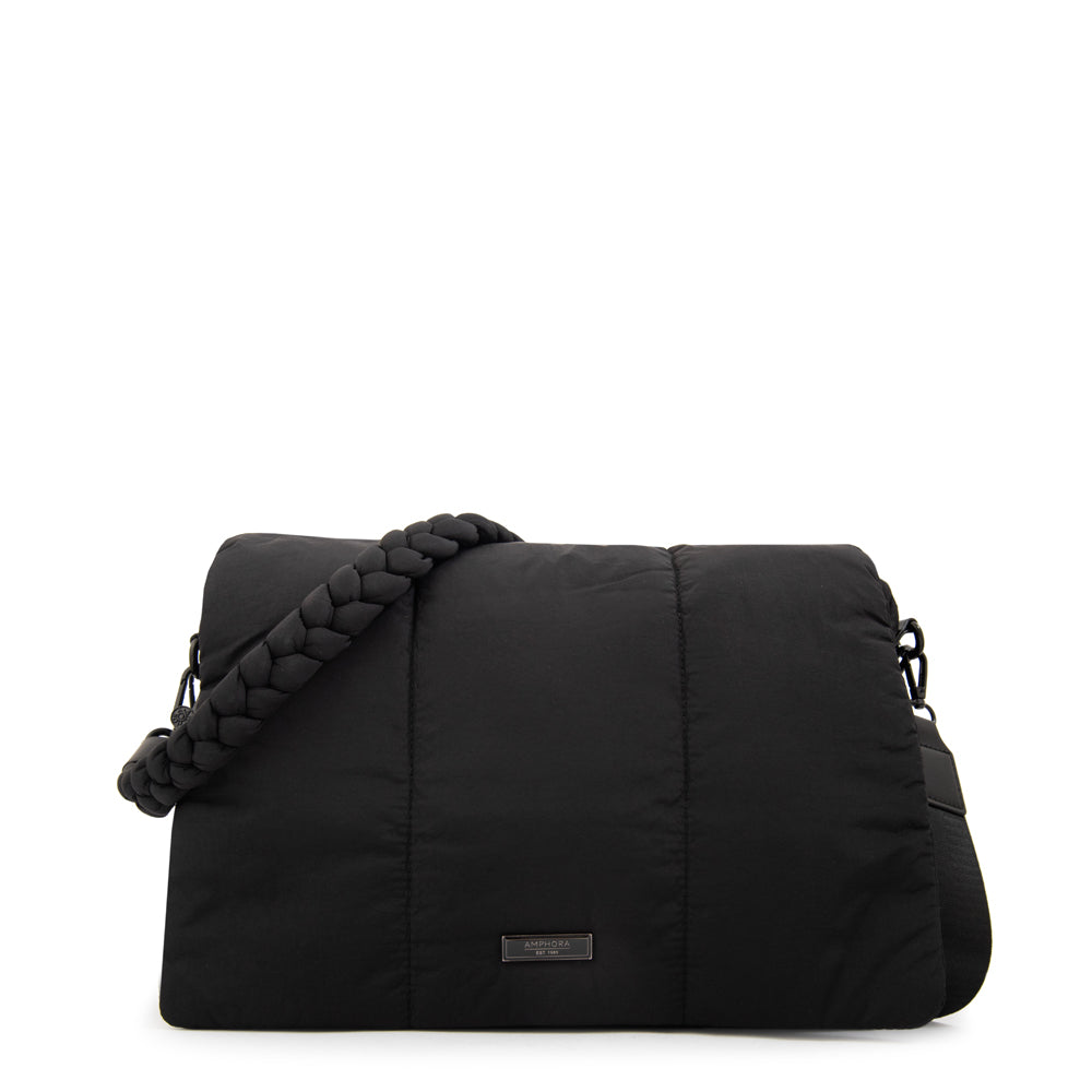Crossbody Grande Trinity Nylon Negro