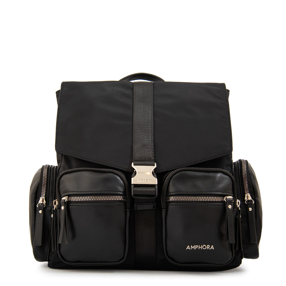 Mochila Constanza Nylon Negro