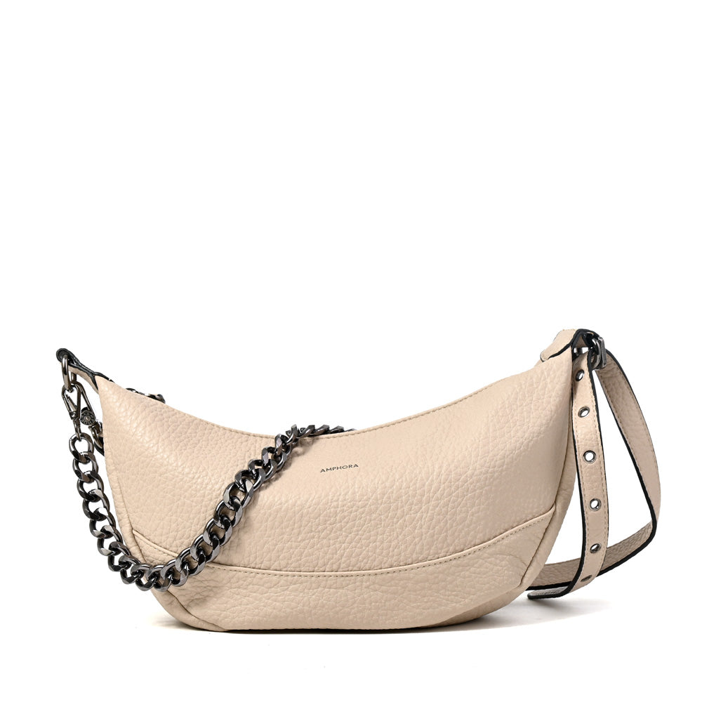 Cartera Oval Taisha Beige