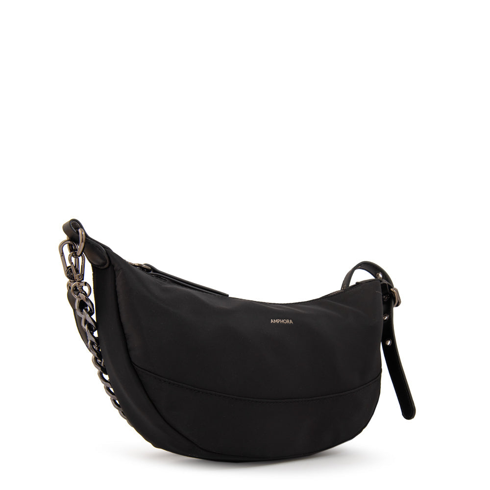 Cartera Oval Taisha Nylon Negro