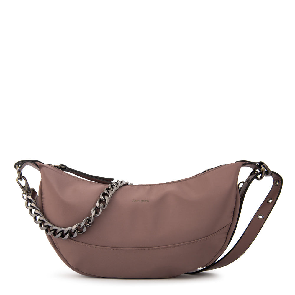 Cartera Oval Taisha Nylon Taupe