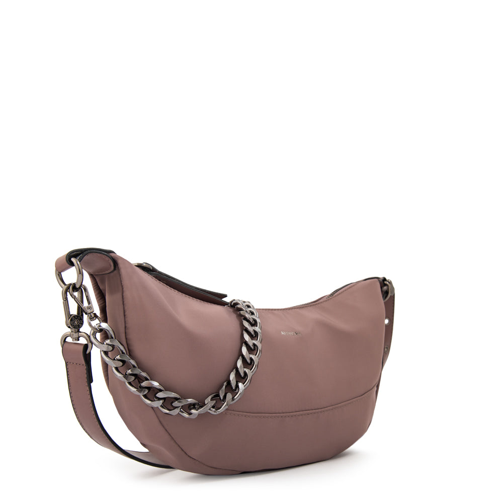 Cartera Oval Taisha Nylon Taupe