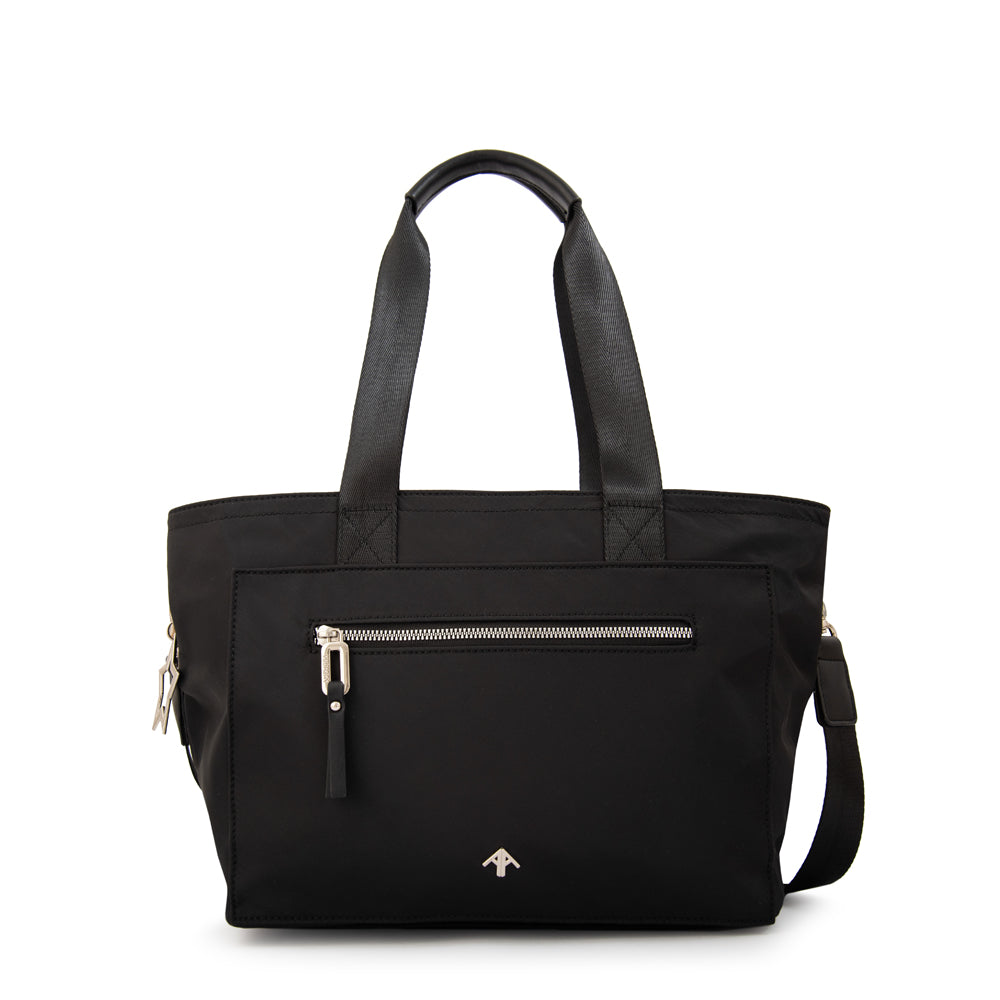 Cartera Dos Asas Liliana Nylon Negro