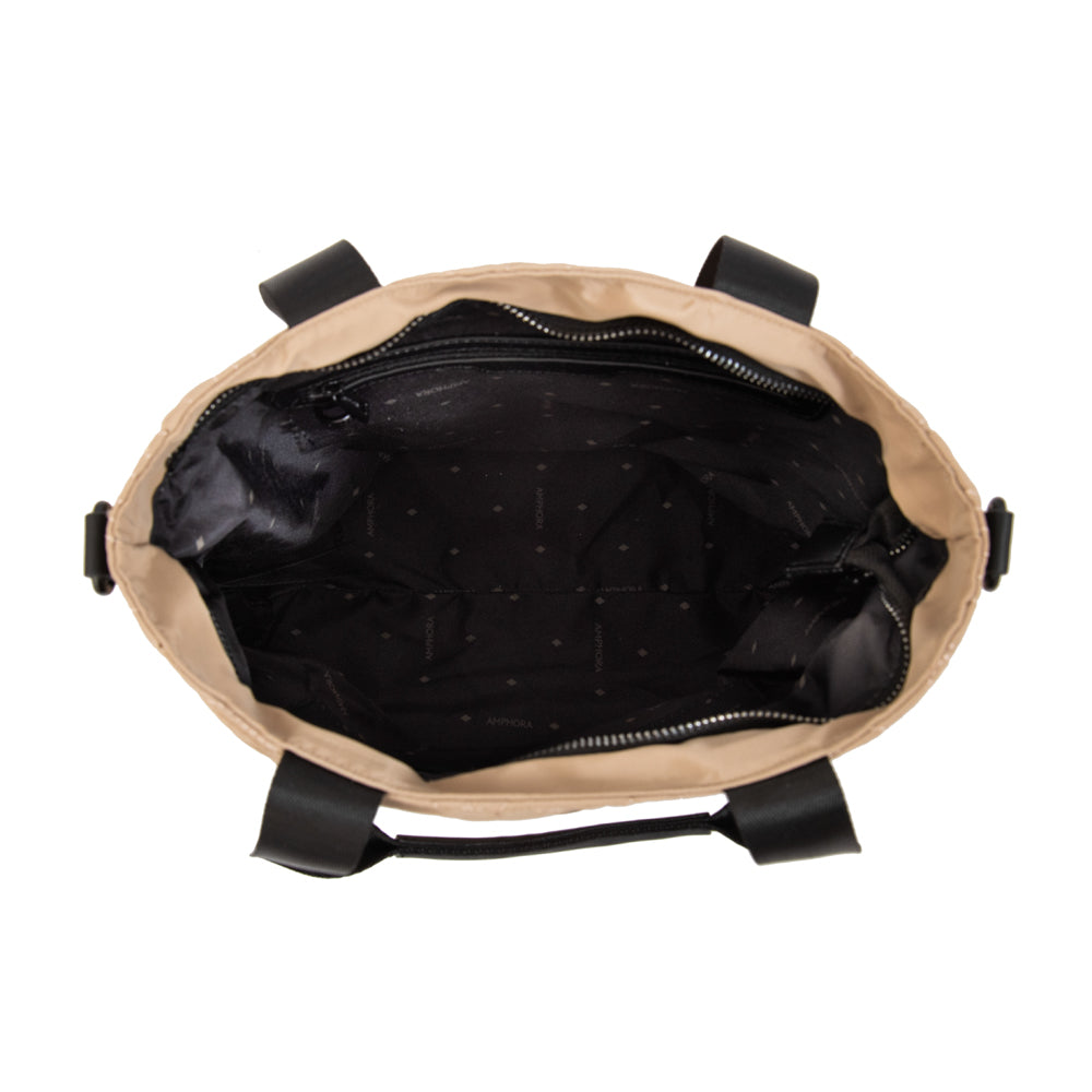 Cartera Dos Asas Olga Beige