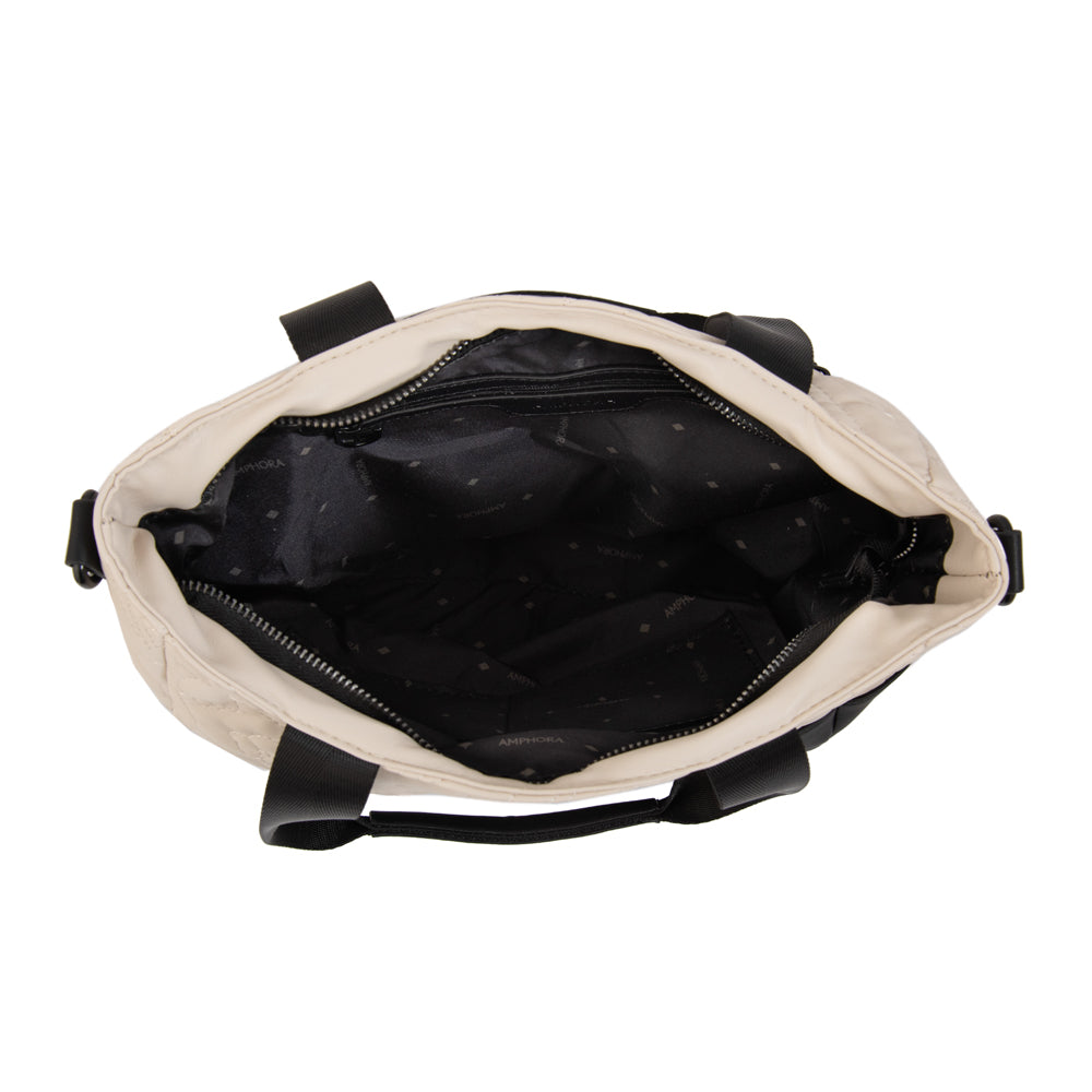 Cartera Dos Asas Olga Blanco Crudo