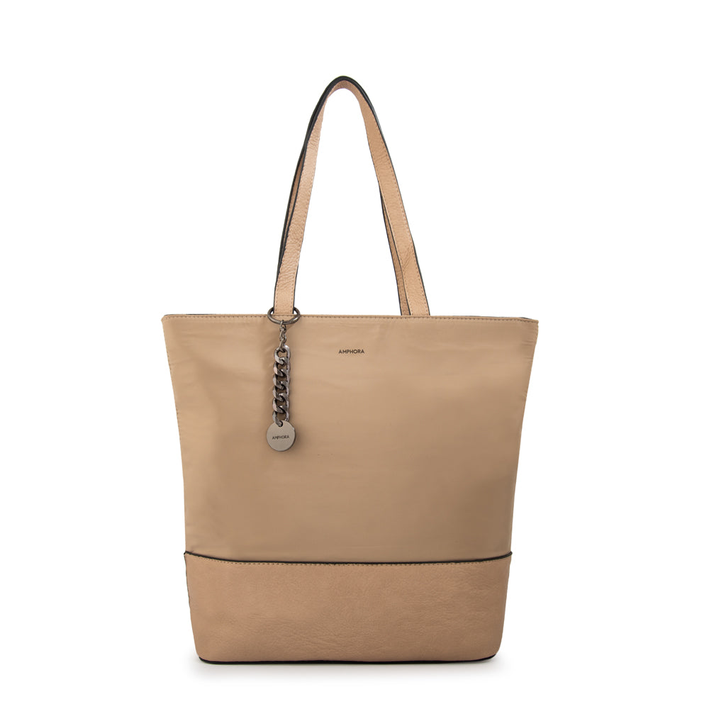 Cartera Dos Asas Patricia Beige