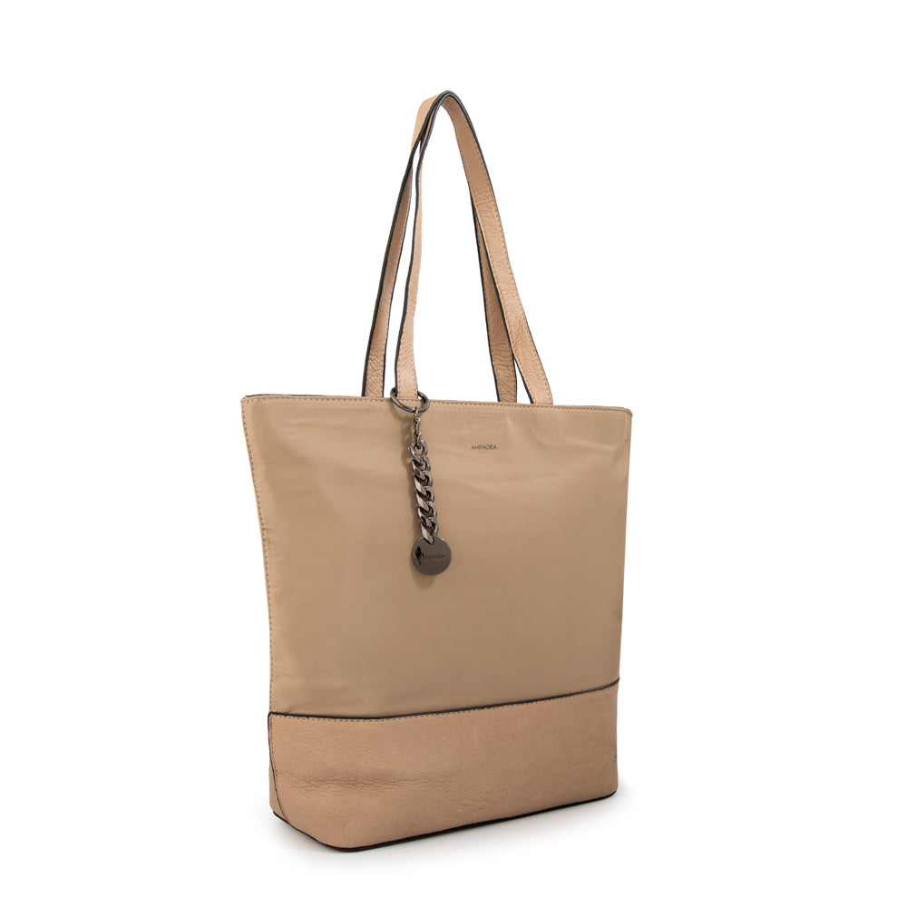 Cartera Dos Asas Patricia Beige