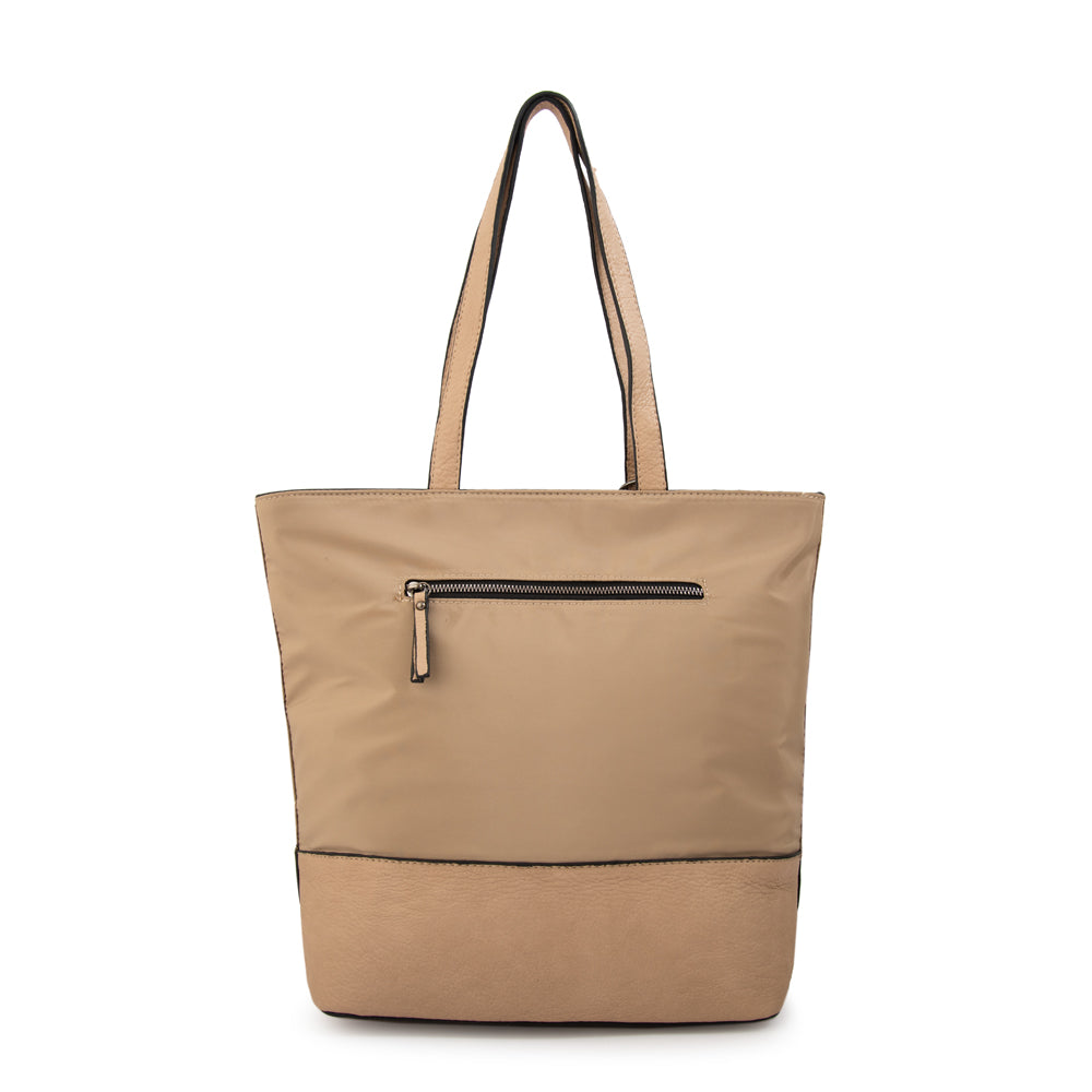 Cartera Dos Asas Patricia Beige