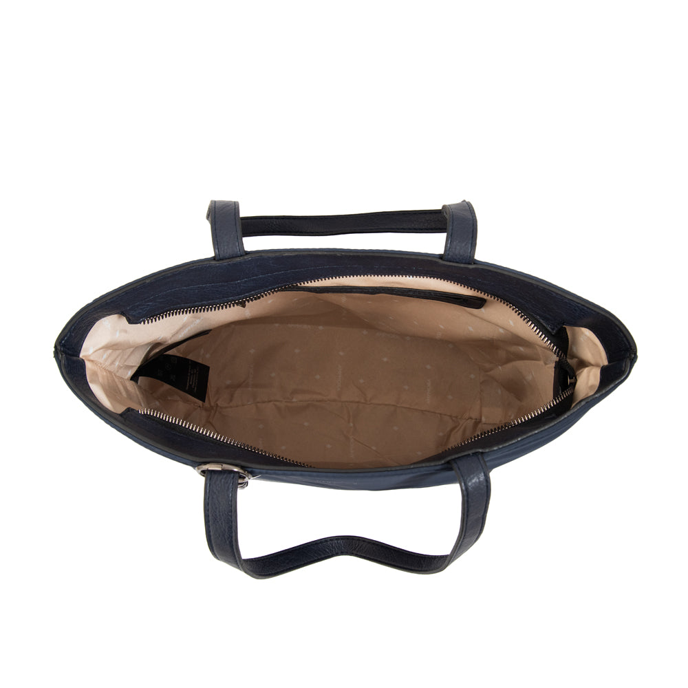 Cartera Dos Asas Patricia Azul Oscuro