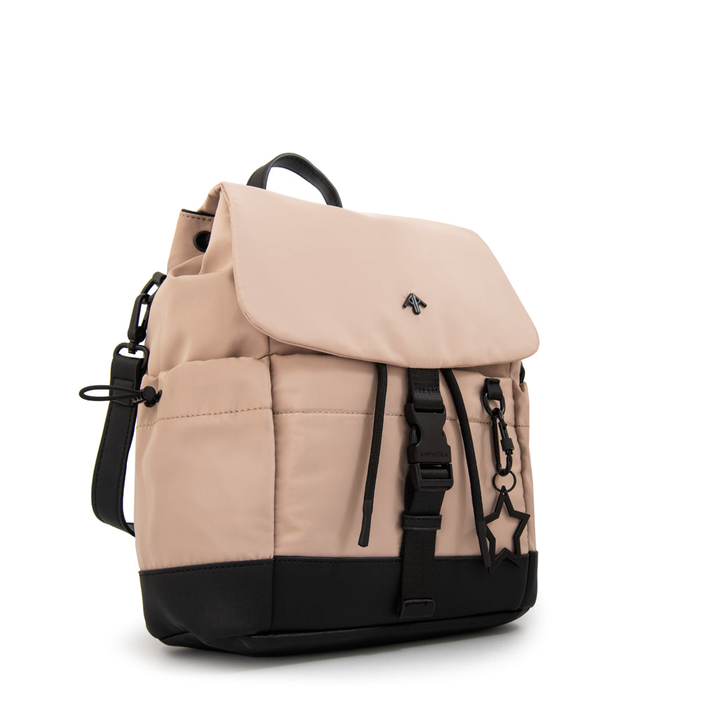 Mochila Amaranta Nylon Beige