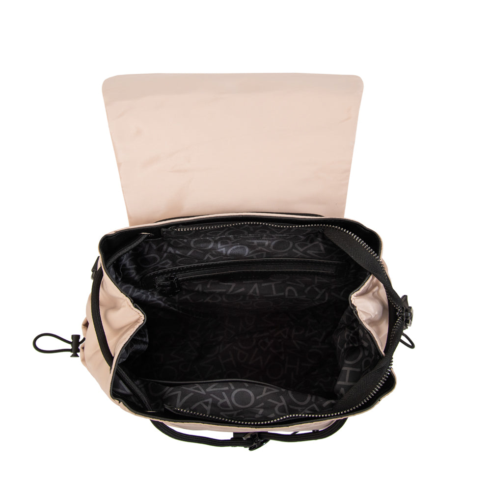 Mochila Amaranta Nylon Beige