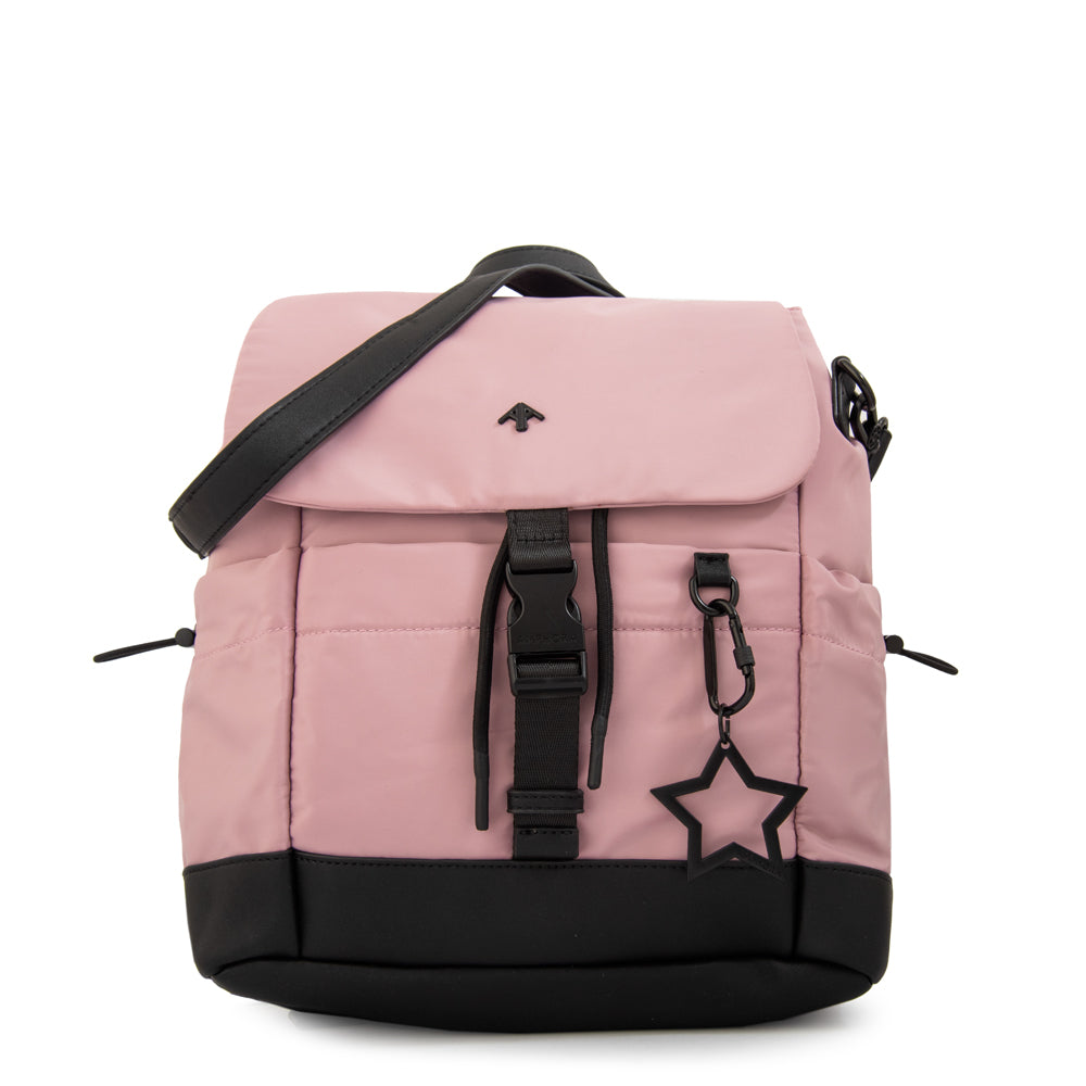 Mochila Amaranta Nylon Rosado Viejo