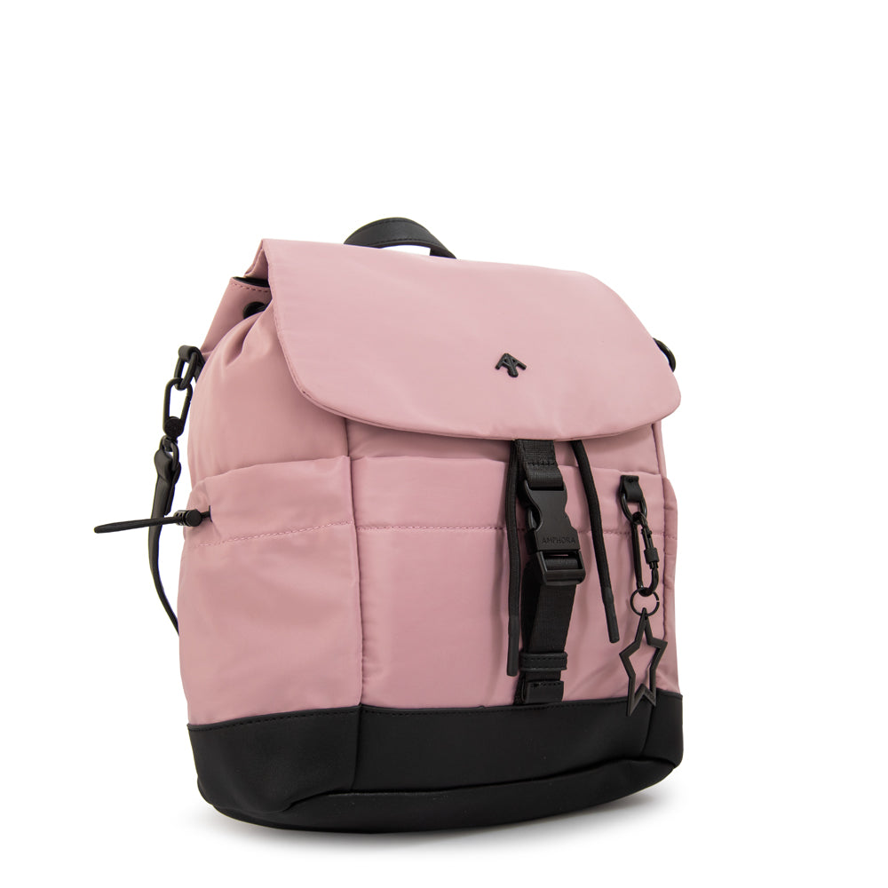 Mochila Amaranta Nylon Rosado Viejo