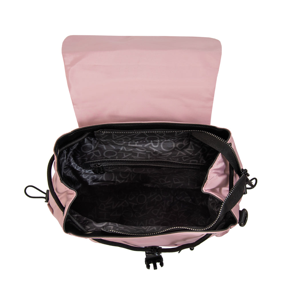 Mochila Amaranta Nylon Rosado Viejo