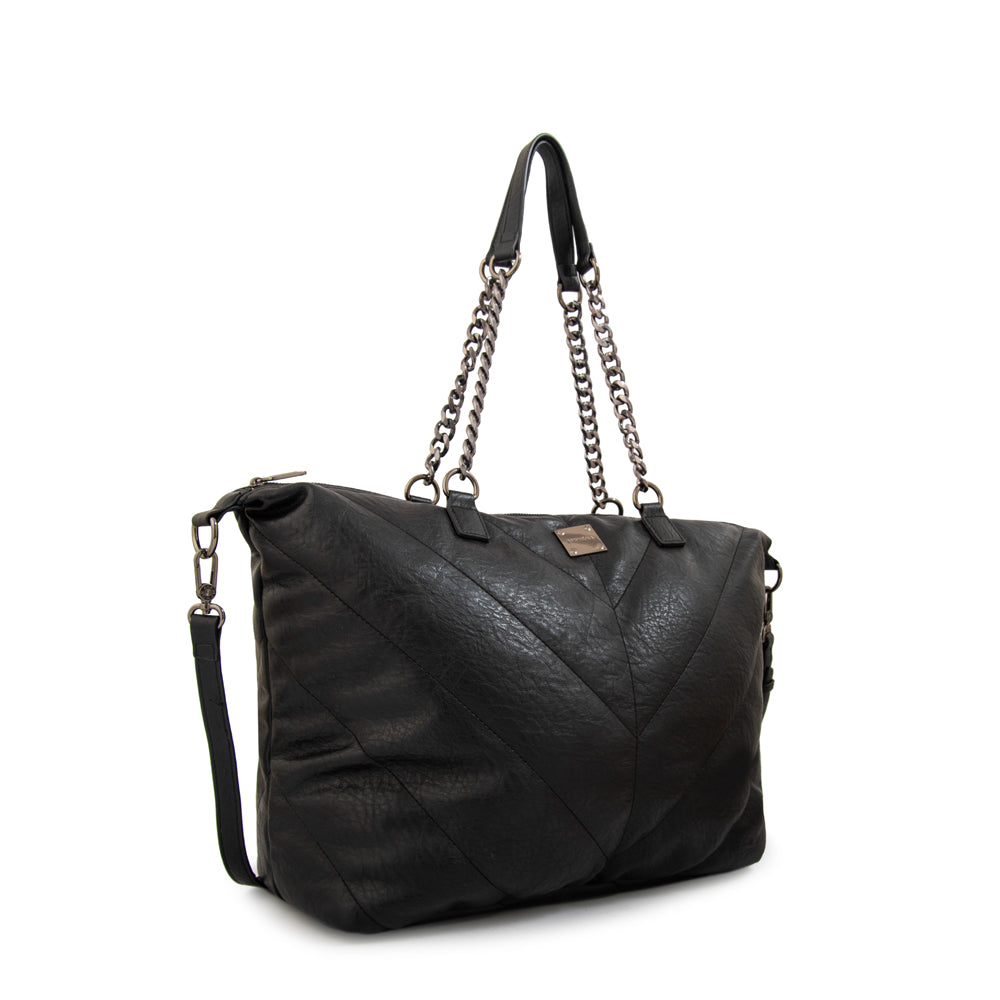 Cartera Dos Asas Onix Negro