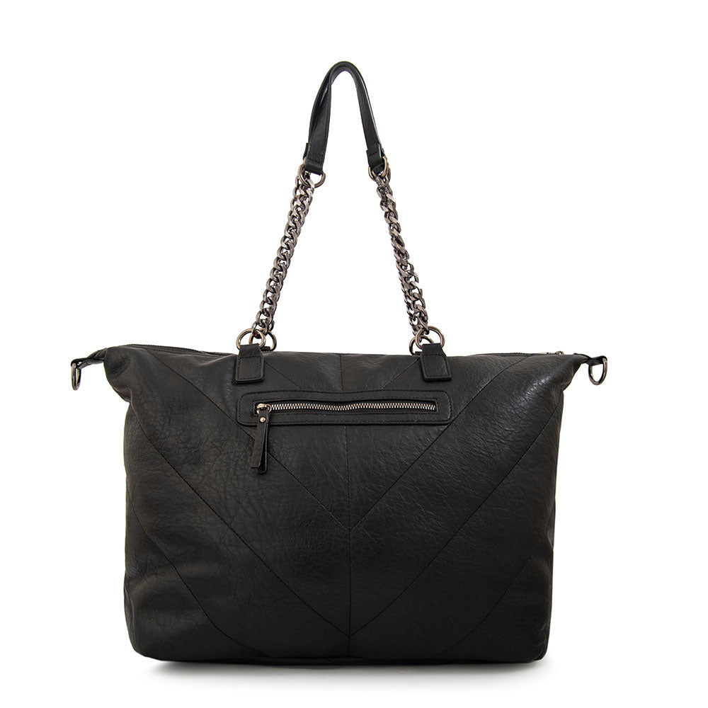 Cartera Dos Asas Onix Burdeo
