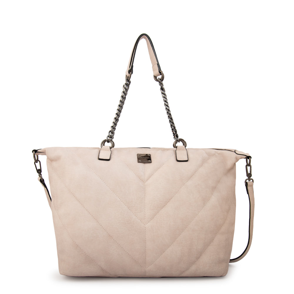 Cartera Dos Asas Onix Blanco Crudo