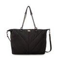 Cartera Dos Asas Onix Nylon Negro