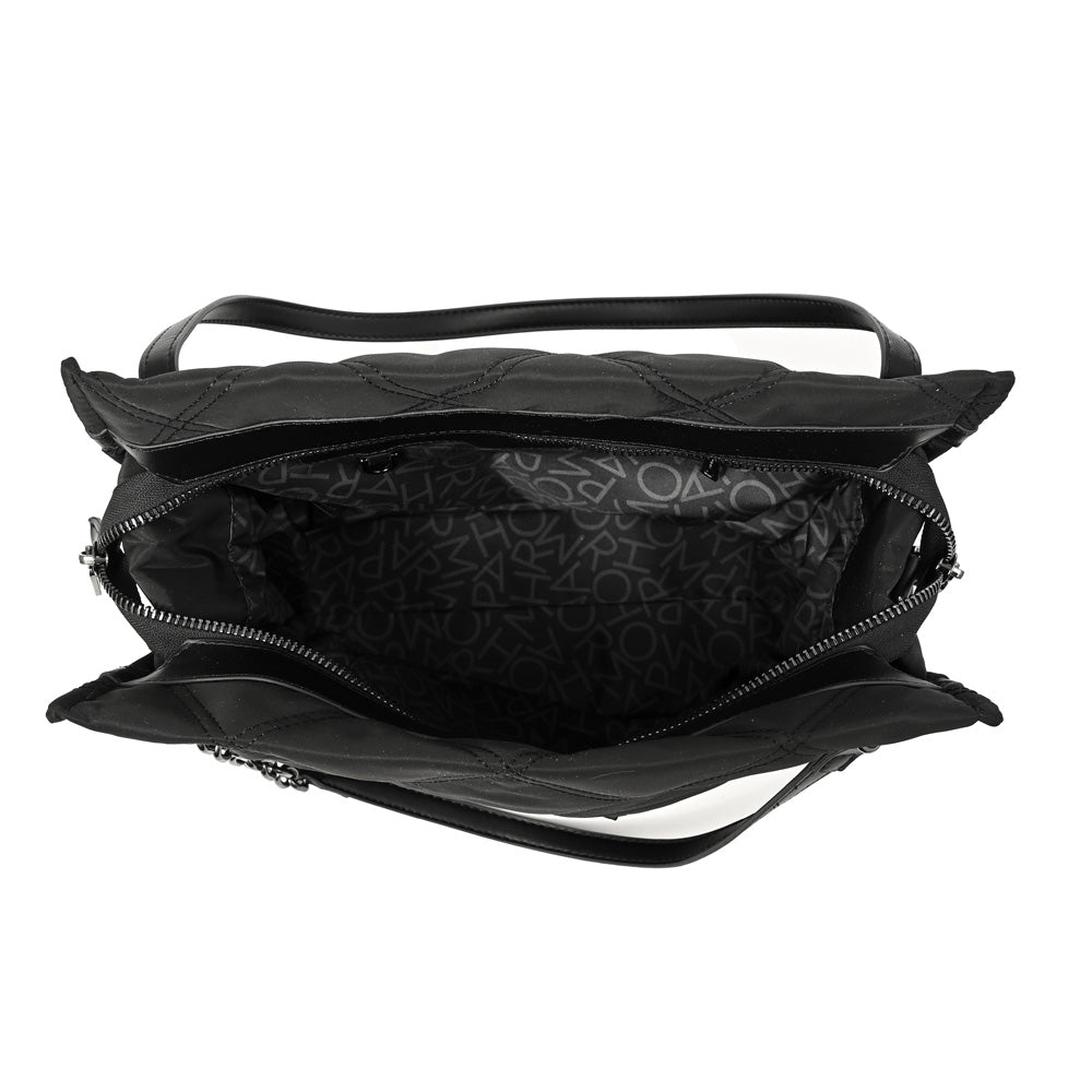 Cartera Dos Asas Lexi Nylon Negro