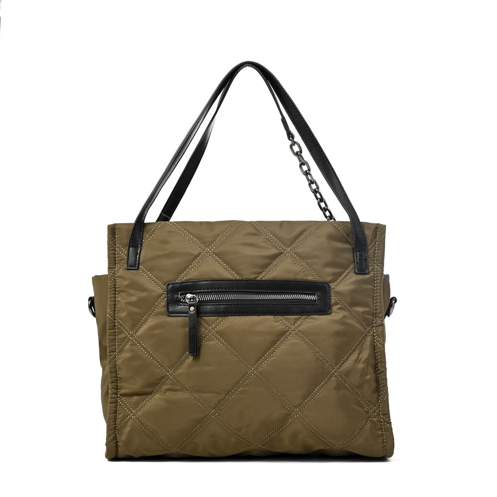 Cartera Dos Asas Lexi Verde Oliva