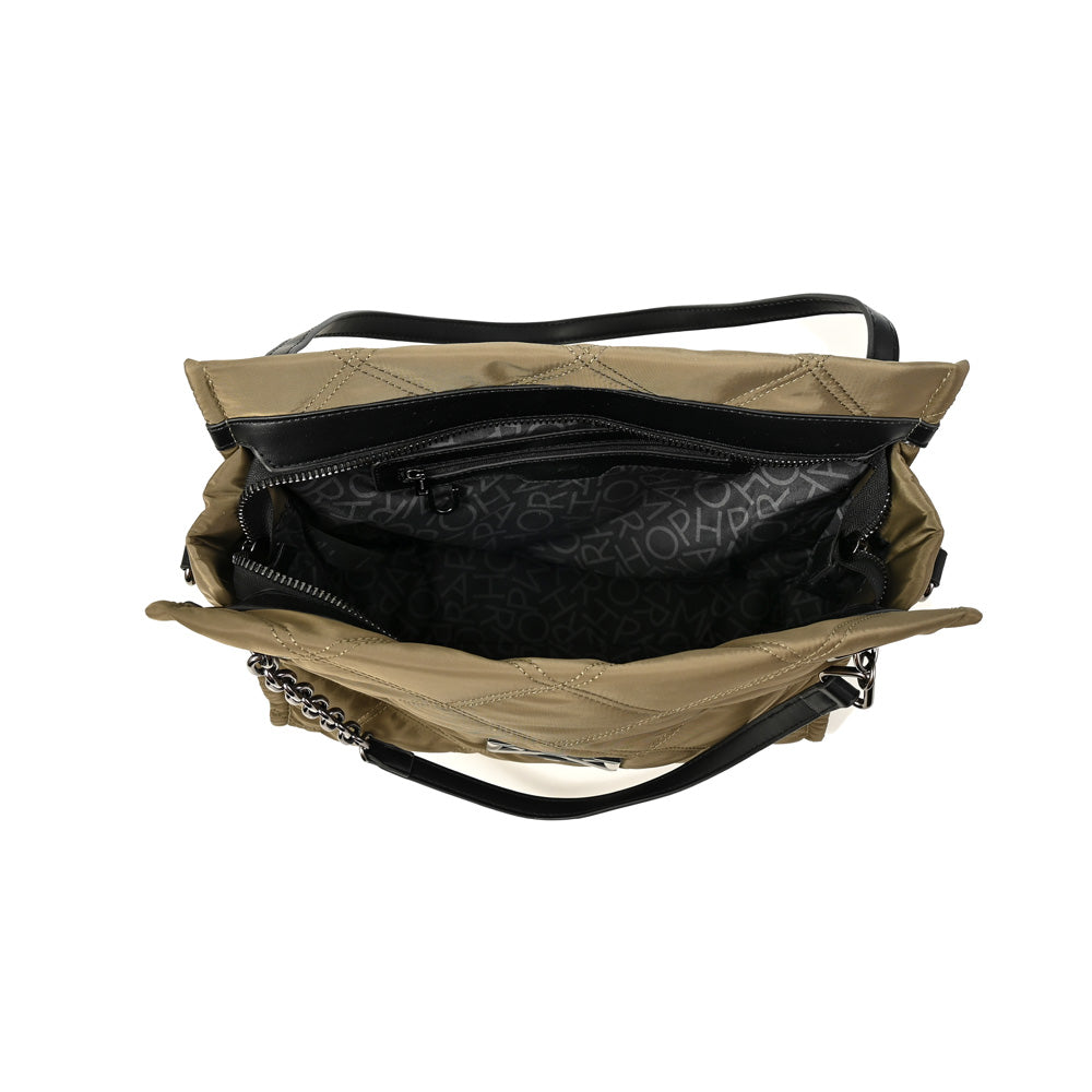 Cartera Dos Asas Lexi Verde Oliva