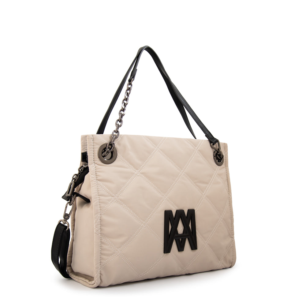 Cartera Dos Asas Lexi Blanco Crudo