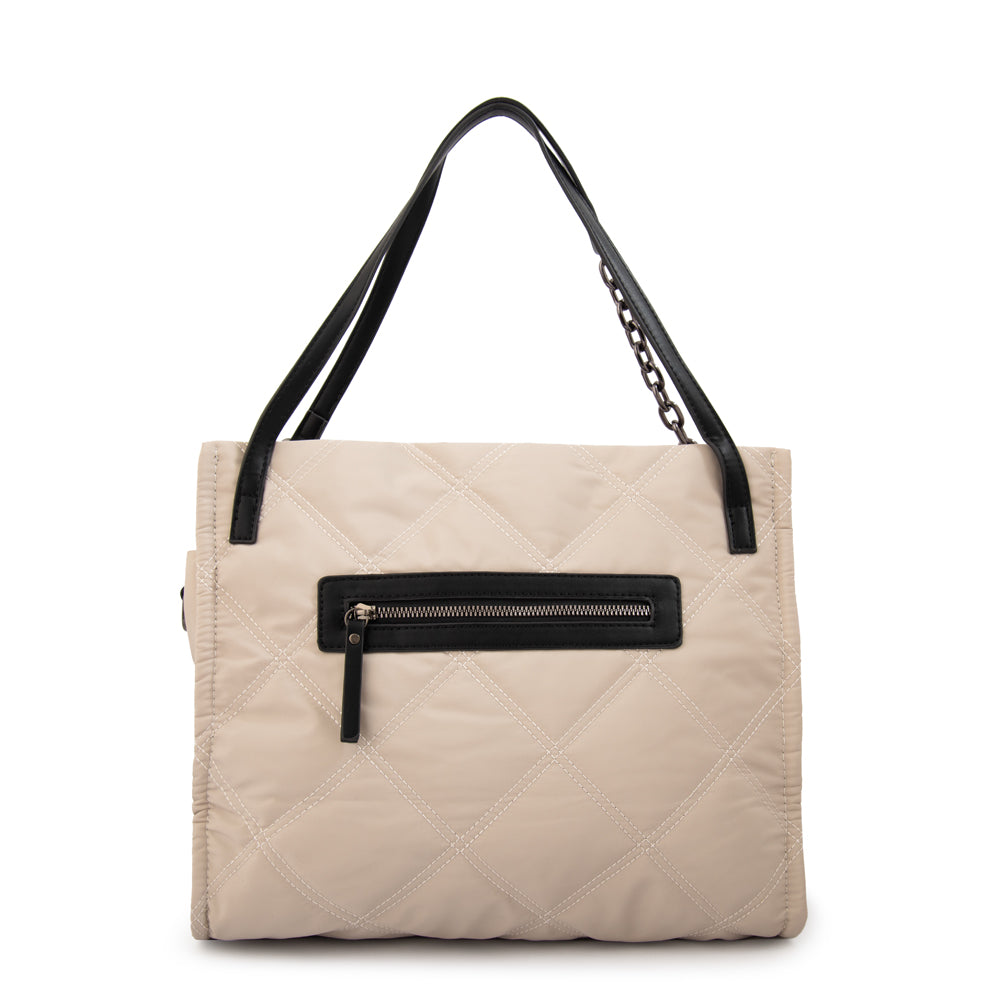 Cartera Dos Asas Lexi Blanco Crudo