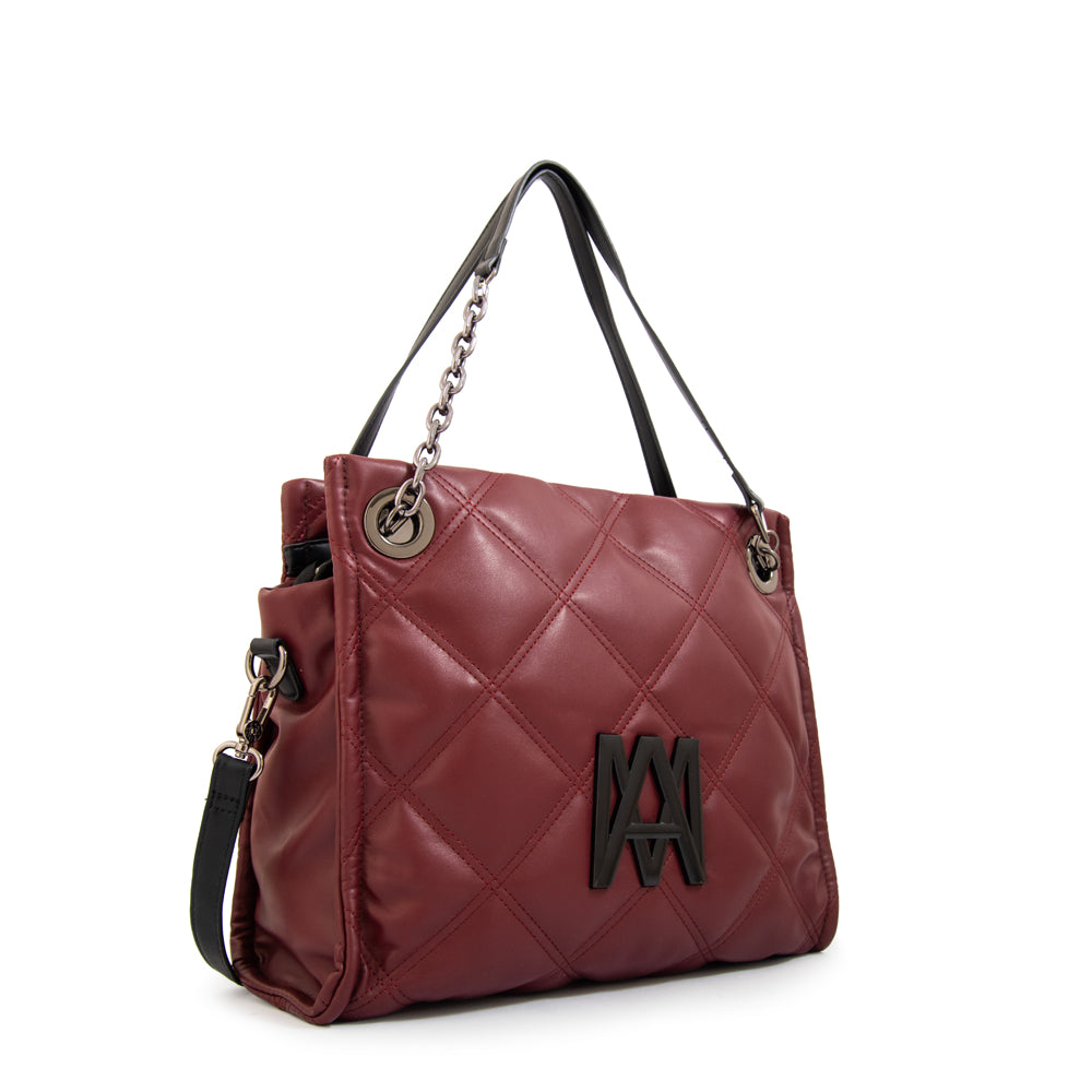 Cartera Dos Asas Lexi Burdeo
