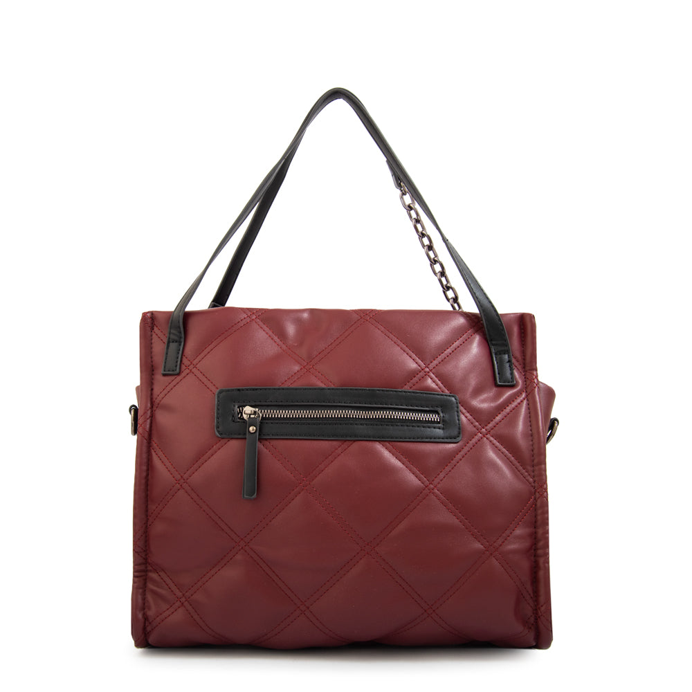 Cartera Dos Asas Lexi Burdeo