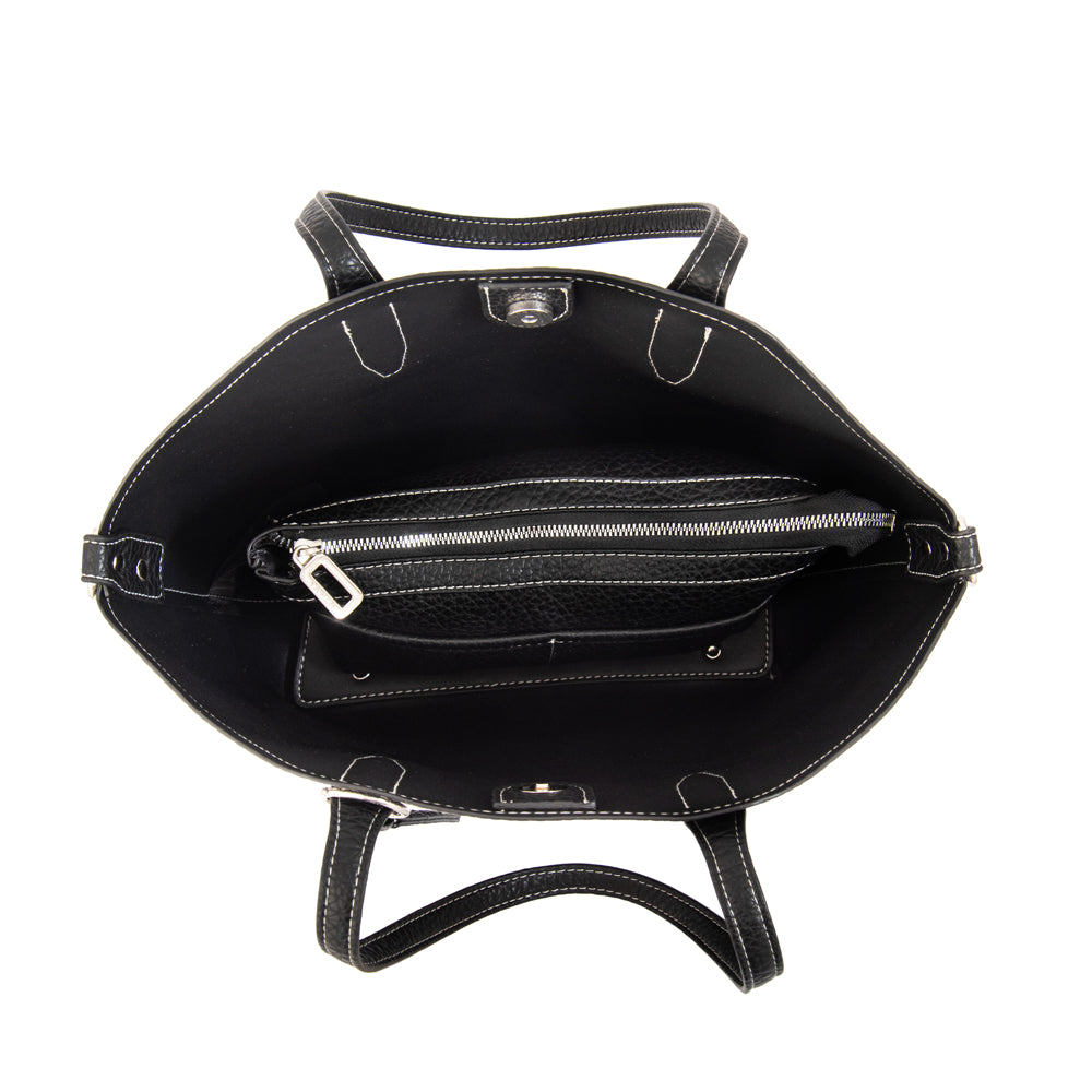 Cartera Dos Asas Monique Negro