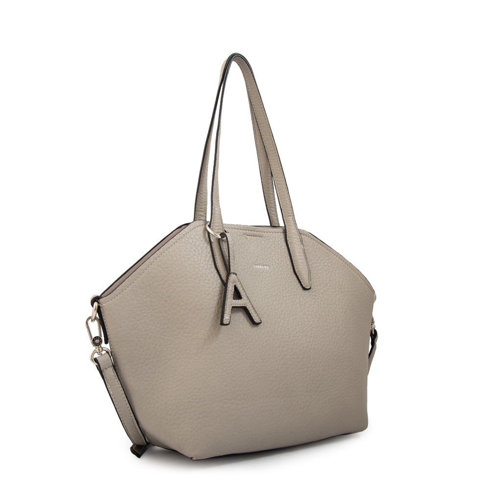 Cartera Dos Asas Monique Gris