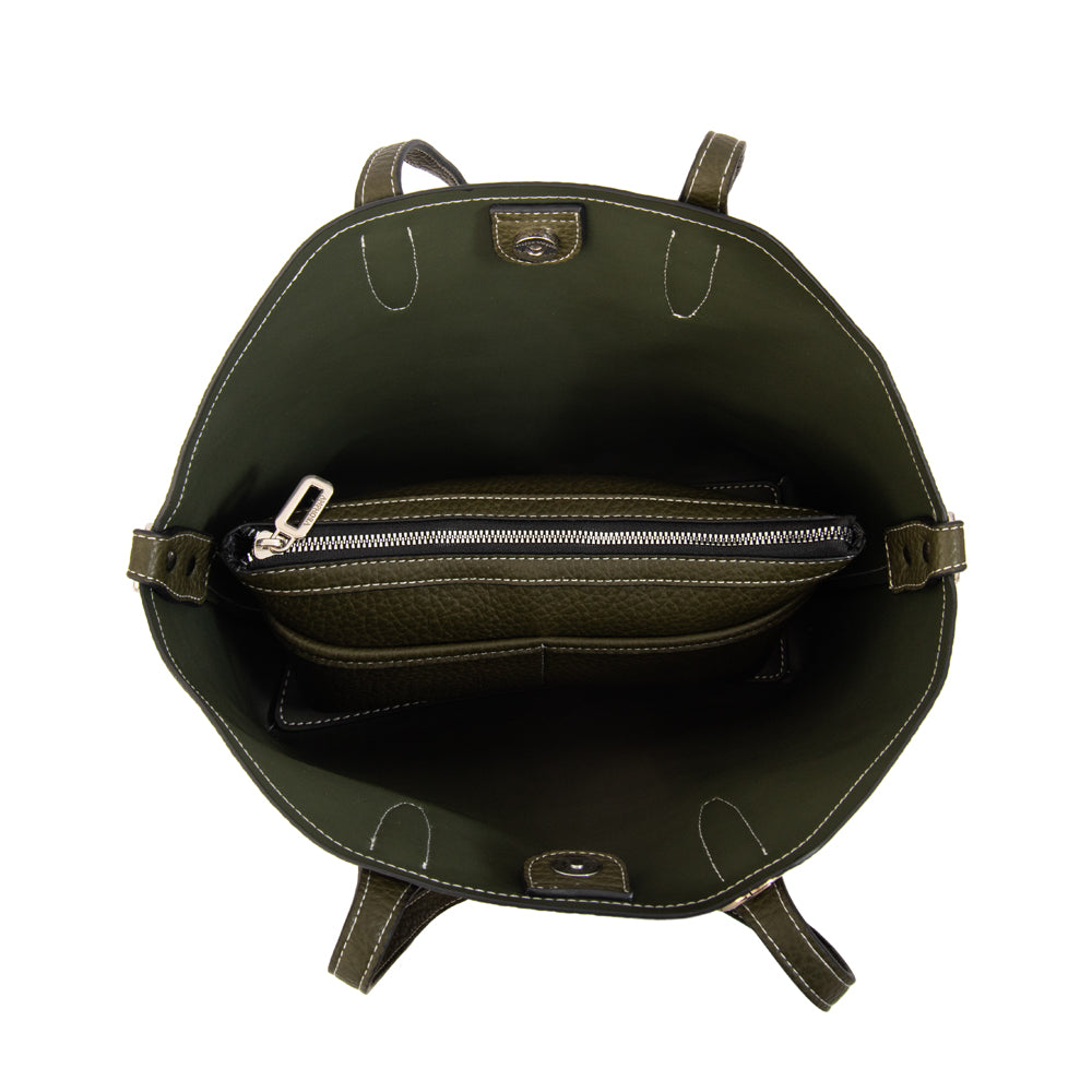 Cartera Dos Asas Monique Verde Oliva