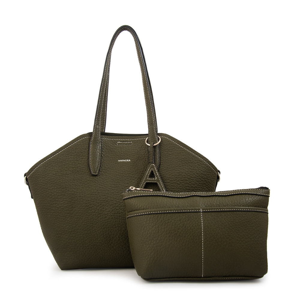 Cartera Dos Asas Monique Verde Oliva