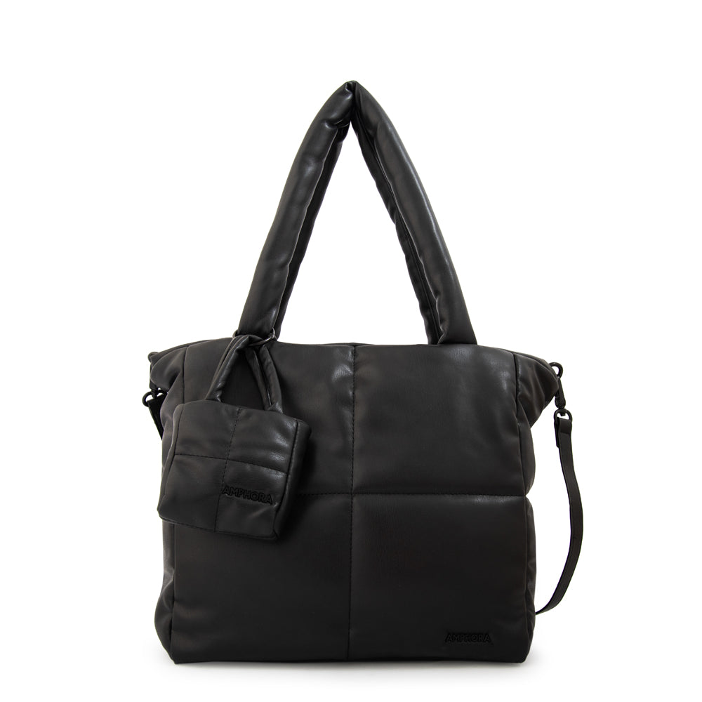 Cartera Dos Asas Guyana Liso Negro
