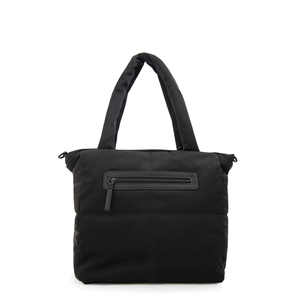 Cartera Dos Asas Guyana Nylon Negro