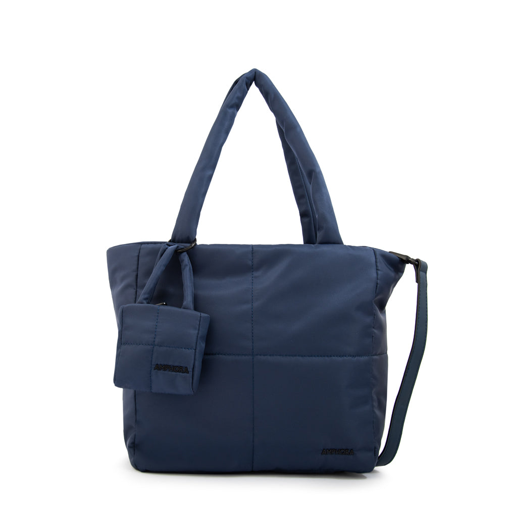 Cartera Dos Asas Guyana Nylon Azul Oscuro