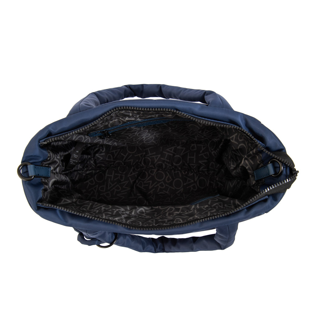 Cartera Dos Asas Guyana Nylon Azul Oscuro