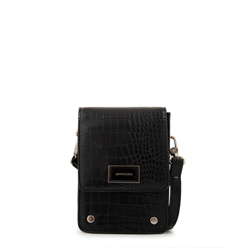 Crossbody Canada Croco Negro