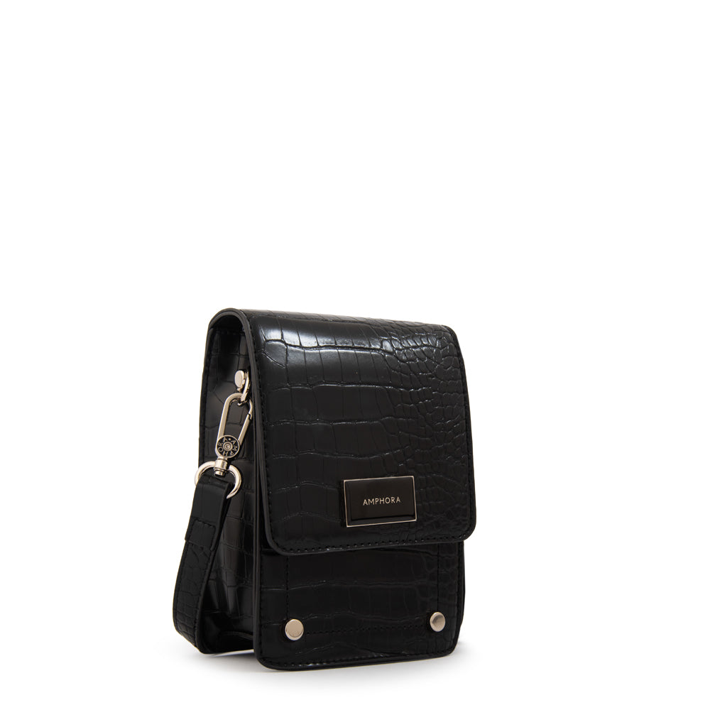 Crossbody Canada Croco Negro