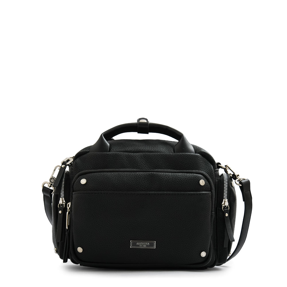 Crossbody Sabrina Granulado Negro