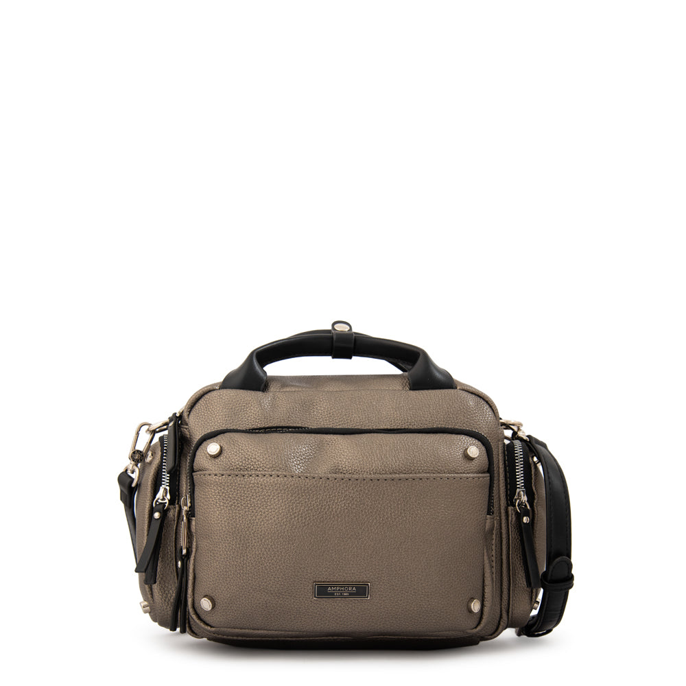 Crossbody Sabrina Plateado Oscuro