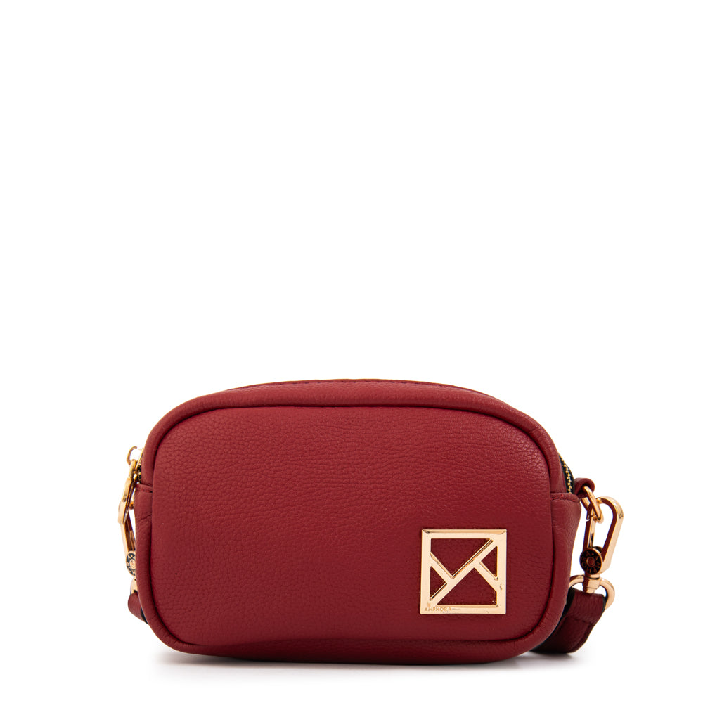 Crossbody Delia Rojo Oscuro