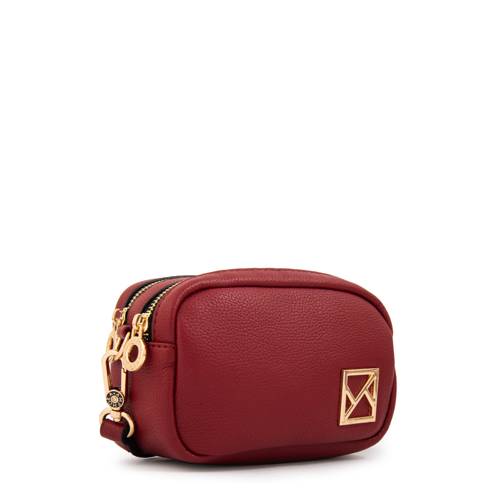 Crossbody Delia Rojo Oscuro