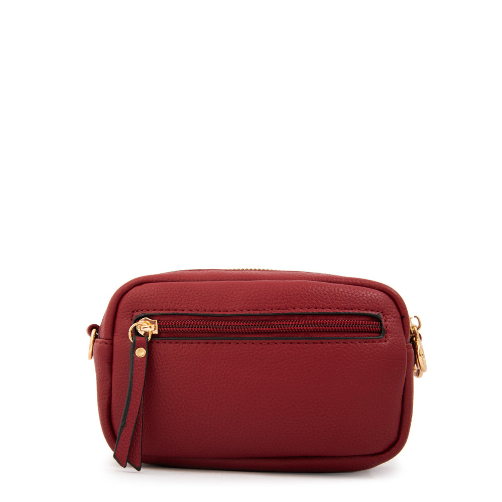 Crossbody Delia Rojo Oscuro