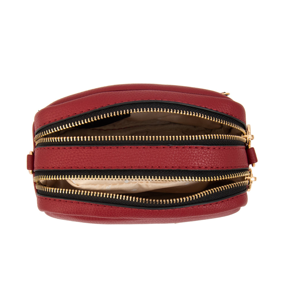 Crossbody Delia Rojo Oscuro