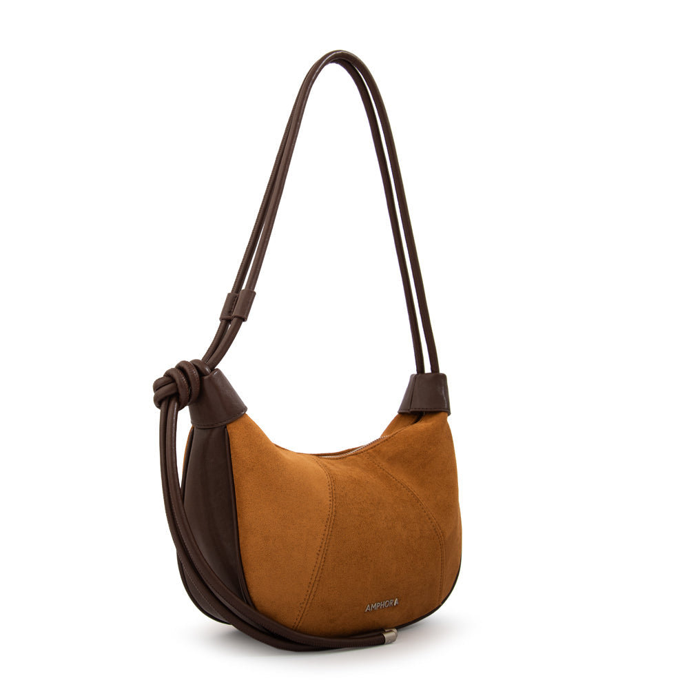 Cartera Oval Cintia Camel