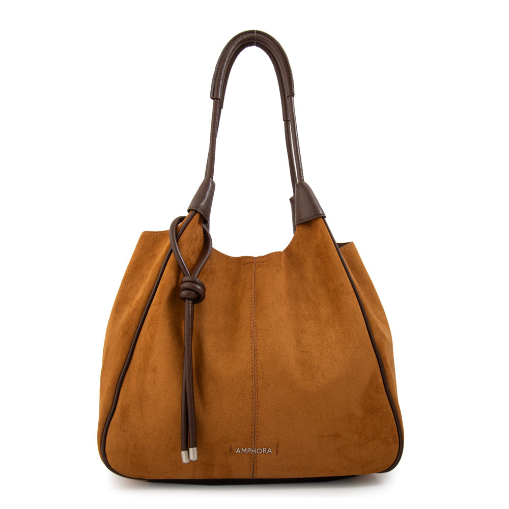 Cartera Dos Asas Cintia Camel